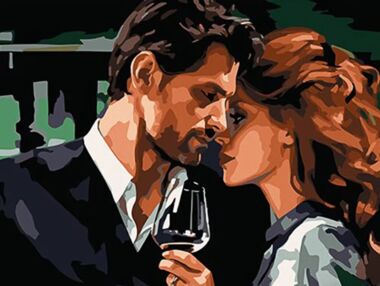 Розпис по номерах 30х40 SS1149 Закохана пара "Strateg"