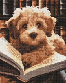 Алмазна мозаїка 40х50 АМО7973 Пухнастий читач "Ідейка"