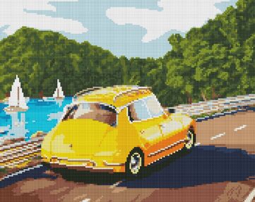 Алмазна мозаїка 40х50 АМО7735 Яскрава подорож з стразами "Ідейка"