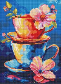 Алмазна мозаїка б/підрамн 30х40 АМС8038 Таємниця чаювання "Ідейка"