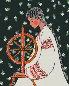 Розпис по номерах 40х50 BS54029 Прядка життя brushme Брашми