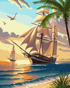 Розпис по номерах Морський круїз 40х50 КНО2774