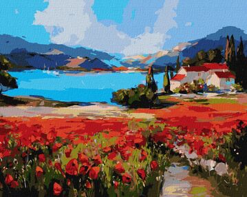 Розпис по номерах 40х50 КНО2823 Казковий куточок  "Ідейка"