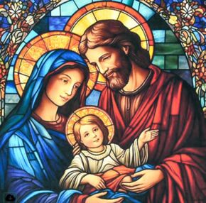 Алмазна мозаїка 30х30 HEE16340 Свята Родина "Strateg"