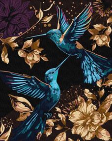 Розпис по номерах 40х50 КНО6592 Танець у повітрі з фарбами металік "Ідейка"