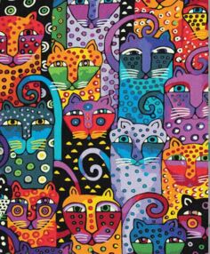 Розпис по номерах 40х50 BS9372 Кольорові коти brushme Брашми