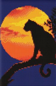 Алмазна мозаїка б/підрамн 20х30 АМС8020 Грація пантери "Ідейка"