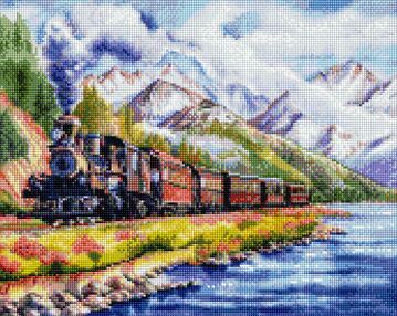 Алмазна мозаїка 40х50 АМО7481 Потяг додому"Ідейка"