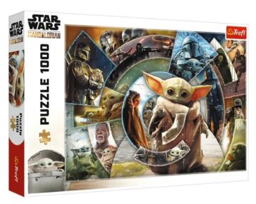 пазли 1000 елементів Подорож Грогу Війна в галактиці Trefl 10906