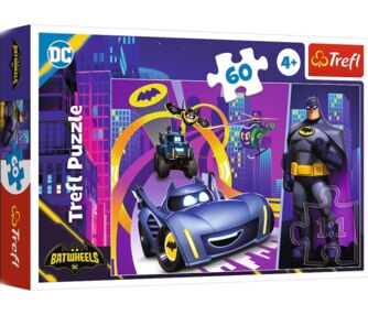 пазли 60 елементів Бетмен і його автомобілі Trefl 17400