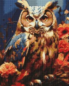 Алмазна мозаїка 40х50 АМО7939 Лісовий пугач "Ідейка"