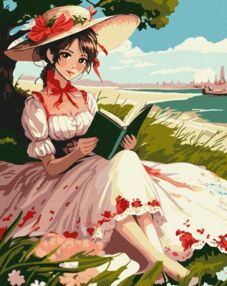 Розпис по номерах 40х50 КНО8335 Захоплене читання "Ідейка"