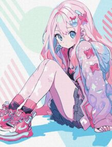 Розпис по номерах 30х40 КНО8389 Чарівна дівчинка "Ідейка"