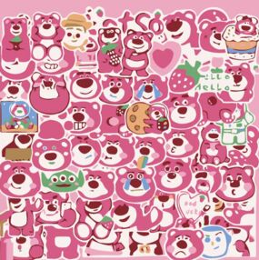 Розпис по номерах 20х20 HH7122 Рожеві ведмедики "Strateg"