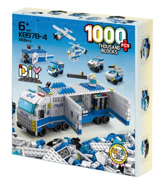 Конструктор поліція 1000 деталей K8978-4 Ціна (цена) 482.60грн. | придбати  купити (купить) Конструктор поліція 1000 деталей K8978-4 доставка по Украине, купить книгу, детские игрушки, компакт диски 0