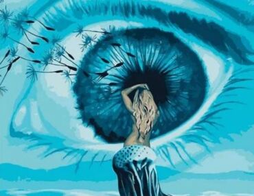 Розпис по номерах 40х50 DY039 Пронизливе око "Strateg"