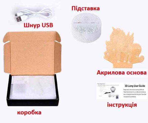Нічник 3D світильник 4 види USB FG240822001Q Ціна (цена) 199.78грн. | придбати  купити (купить) Нічник 3D світильник 4 види USB FG240822001Q доставка по Украине, купить книгу, детские игрушки, компакт диски 3
