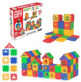 Конструктор пазли 362х260х70мм Місто 128 елементів  03703