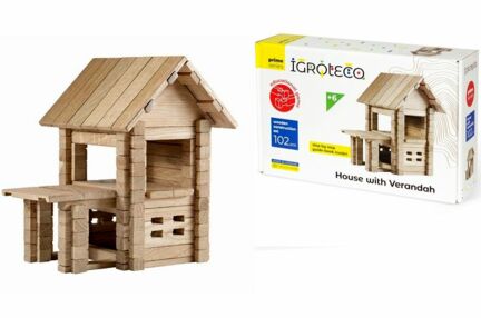 Конструктор Будиночок з верандою 102 деталей 0255