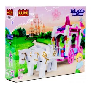 Конструктор 98 елементів Дівчатка Карета принцеси COGO 3267