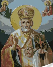 Розпис по номерах 30х40 SS1112 Святий Миколай "Strateg"