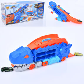 Набір транспорту трейлер гараж трек динозавр МН-177