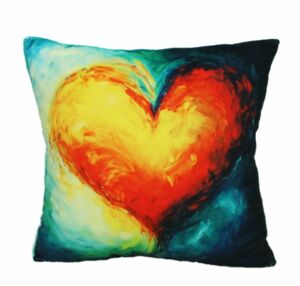 Подушка з принтом Гаряче серце 1 28 x 28 x 10 00387 - 5