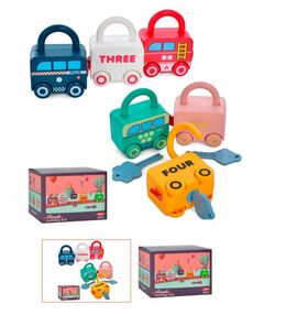 Гра машинка-замок в наборі 3 штуки MT033512