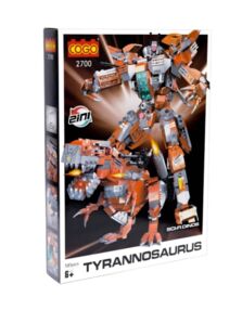 Конструктор Дино трансформери 585 елементів Тиранозавр COGO 2700