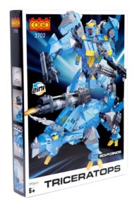 Конструктор 595 елементів Дино трансформери Трицераптос COGO 2702