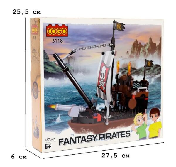 Конструктор 167 елементів Піратські кораблі Помста COGO 3118 Ціна (цена) 263.10грн. | придбати  купити (купить) Конструктор 167 елементів Піратські кораблі Помста COGO 3118 доставка по Украине, купить книгу, детские игрушки, компакт диски 1