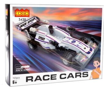 Конструктор 157 елементів Автомобілі Болід COGO 3430