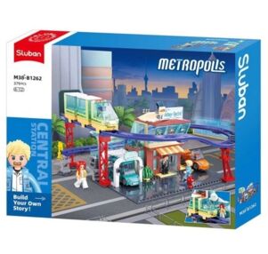 Конструктор Sluban Metropolis Магазин нових електромобілів 373 деталей М38-В1262