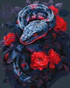 Розпис по номерах 40х50 КНО5146 Небезпечна троянда "Ідейка"