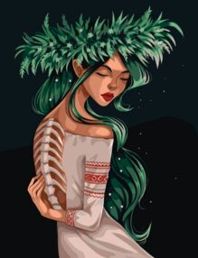 Розпис по номерах 40х50 10077-АС Мавка "Art Craft" арт крафт