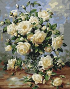 Розпис по номерах 40х50 BS52675 Кремовий натюрморт brushme Брашми