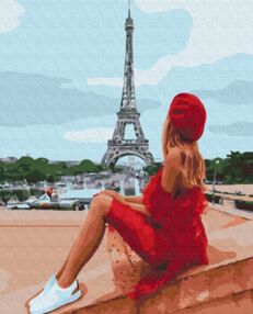 Розпис по номерах 40х50 BS51640 Красуня в Парижі brushme Брашми