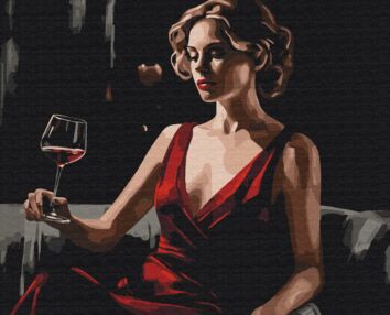 Розпис по номерах 40х50 BS53899 Червоний акцент brushme Брашми