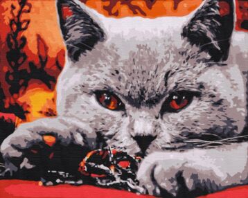 Розпис по номерах 40х50 BS32800 Домашній хижак brushme Брашмі