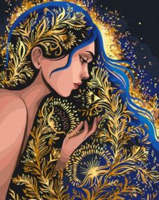 Розпис по номерах 40х50 BS54017 Золота німфа brushme Брашми