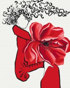 Розпис по номерах 40х50 BS54057 Червона фантазія brushme Брашми