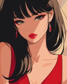 Розпис по номерах 40х50 BS54074 Загадкова красуня brushme Брашми