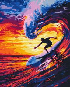 Розпис по номерах 40х50 BS54107 Тримай хвилю brushme Брашми