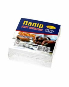 Блок паперу для нотаток Сніжок 9*9 500аркушів куб не клеєний