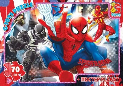 пазли G-Toys 70 елементів midi людина павук sm906