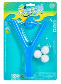 Рогатка 20 см мяч 3 см 3 штуки MR 0994