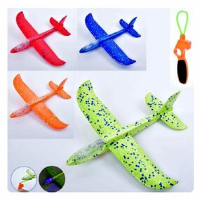 Літак пінопластовий 4 кольори світло 819-14B Літак пінопластовий 4 кольори світло 819-14B