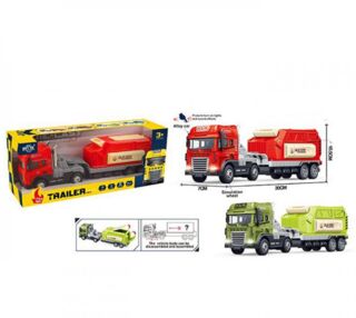 Трейлер металевий інерцйний 30 см рухливі деталі 2 кольори KLX800-271