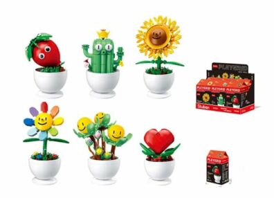 Конструктор Sluban рослина фігурка у горщику 6 видів М38-В1073