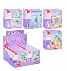 Конструктор Sluban Рожева серія фігурка тварина 4 види М38-В1212 Конструктор Sluban Рожева серія фігурка тварина 4 види М38-В1212